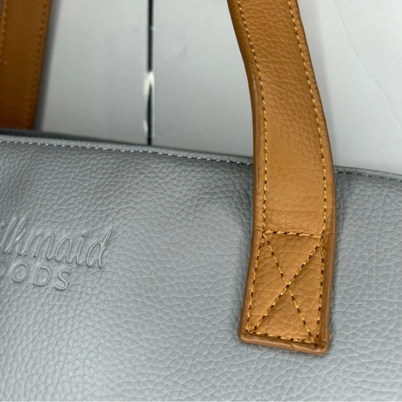 Milkmaid Goods Gray Diaper Bag Tote w/ Changing Pad – Baby Bag OS - Picture 3 of 14